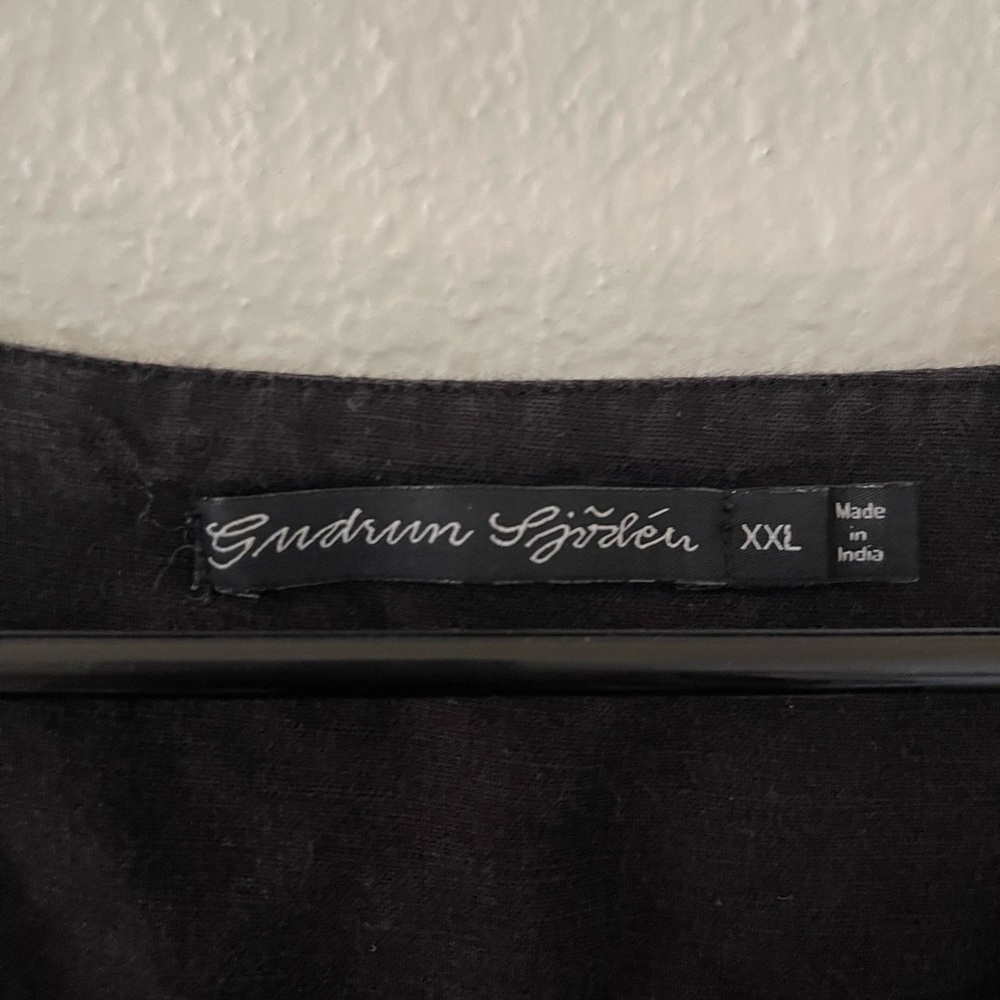 Gudrun Sjoden Black Tunic Top - Picture 2 of 4